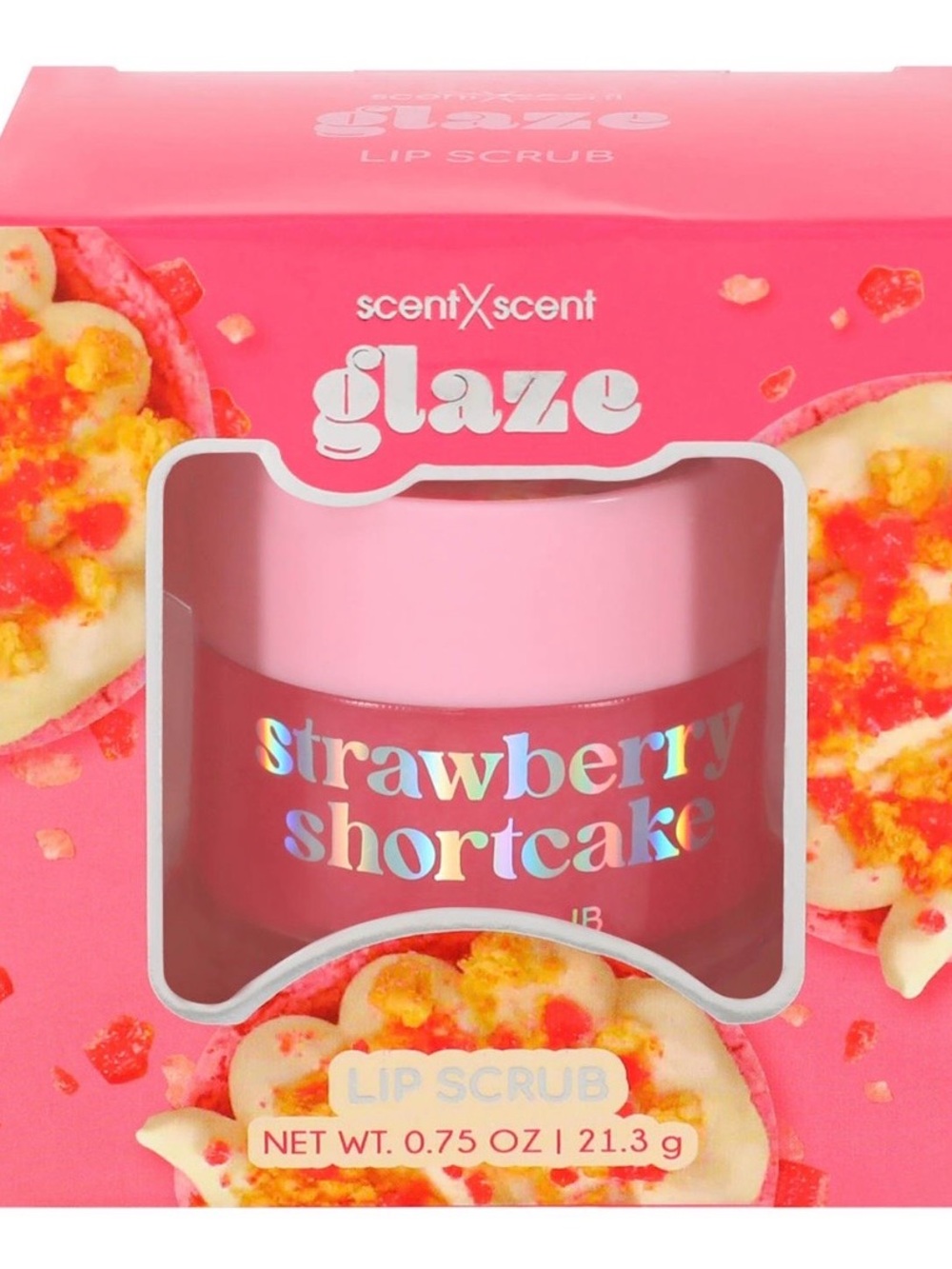 Glaze Strawberry Shortcake Lip Scrub - Pink